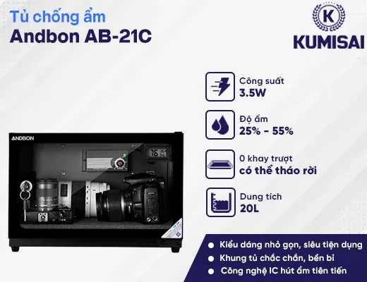 Tủ chống ẩm Andbon AB-21C (20 lít) - 2