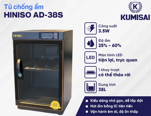 Tủ chống ẩm HINISO AD-38S - 2