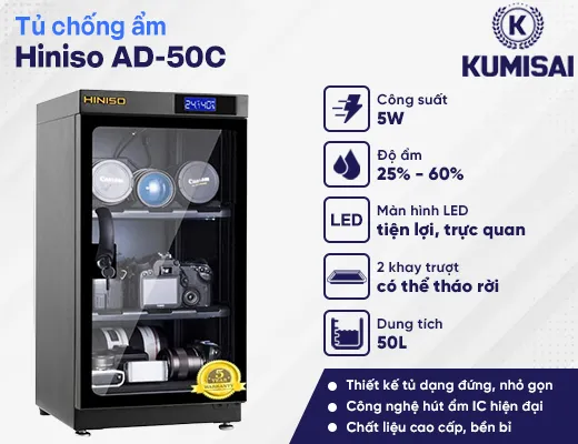Tủ chống ẩm Hiniso AD-50C - 2