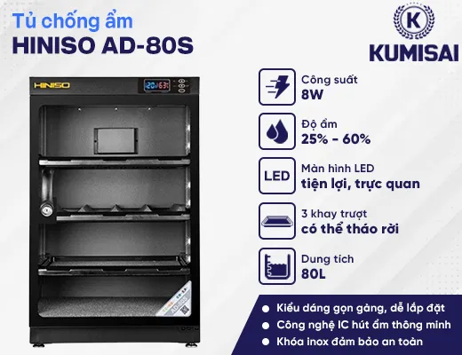 Tủ chống ẩm HINISO AD-80S - 2