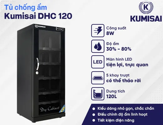 Tủ chống ẩm Kumisai DHC 120 - 2