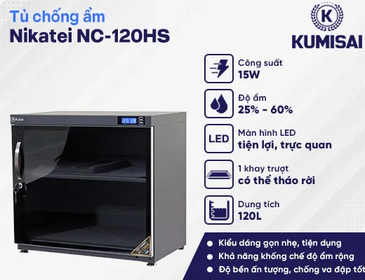 Tủ chống ẩm Nikatei NC-120HS - 2