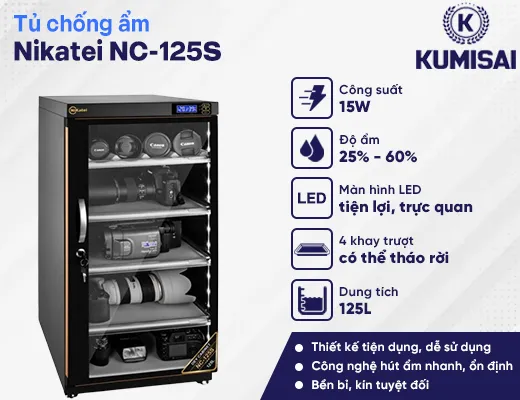 Tủ chống ẩm Nikatei NC-125S (125 lít) - 2