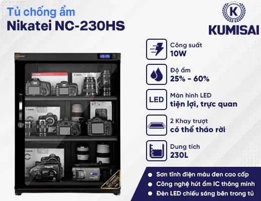 Tủ chống ẩm Nikatei NC-230HS (230 lít) - 2