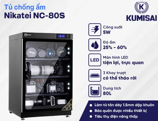Tủ chống ẩm Nikatei NC-80S (80 lít) - 2