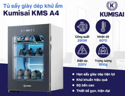 Tủ sấy giày dép khử mùi Kumisai KMS A4 - 2