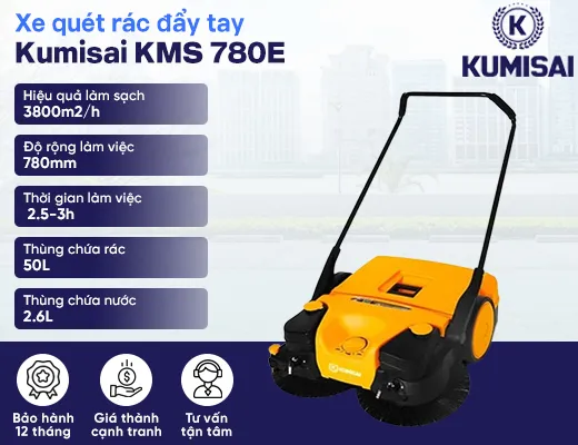 Xe quét rác chạy ắc quy Kumisai KMS 780E - 2