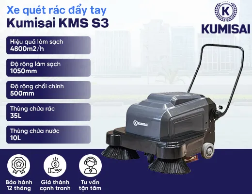 Xe quét rác đẩy tay Kumisai KMS S3 - 2