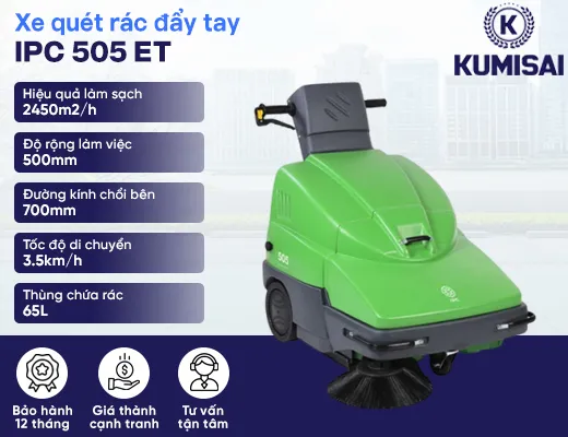 Xe quét rác đường đẩy tay IPC 505 ET - 2