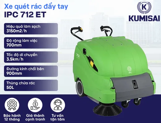 Xe quét rác đường đẩy tay IPC 712 ET - 2