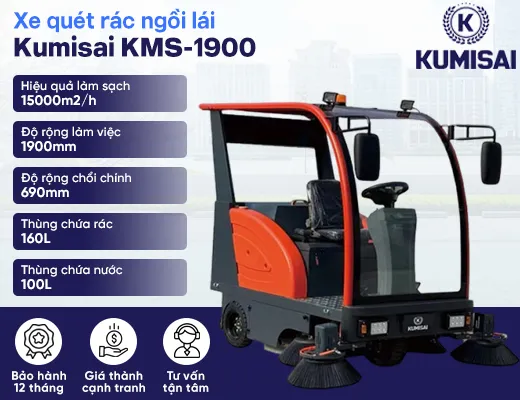 Xe quét nhà xưởng Kumisai KMS-1900 - 2