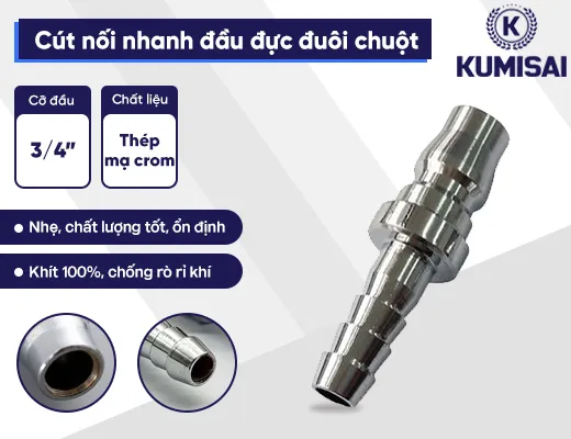 Cút nối nhanh đầu đực đuôi chuột - 2