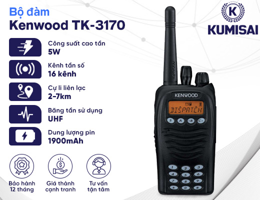 Máy bộ đàm Kenwood TK-3170 - 2