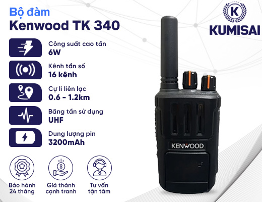 Máy bộ đàm giá rẻ Kenwood TK 340 - 2