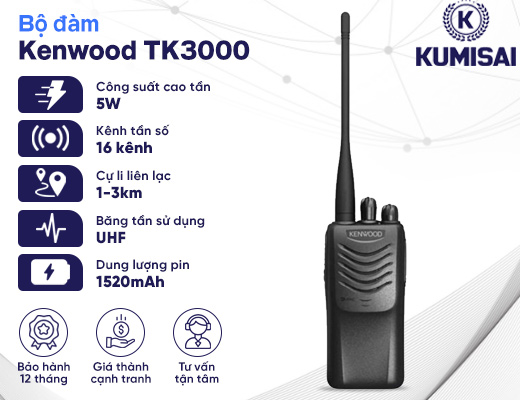 Máy bộ đàm cầm tay Kenwood TK3000 - 2