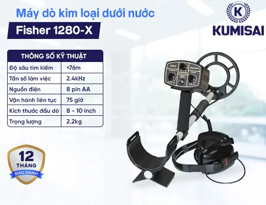 Máy dò kim loại dưới nước cao cấp 1280-X Fisher Mỹ - 2