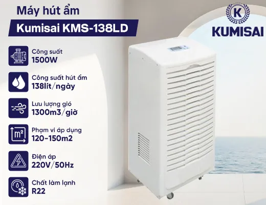 Máy hút ẩm Kumisai KMS-138LD - 2