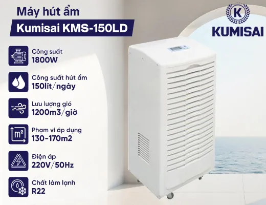 Máy hút ẩm Kumisai KMS-150LD - 2
