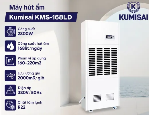 Máy hút ẩm Kumisai KMS-168LD - 2