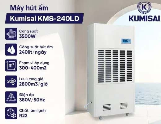 Máy hút ẩm Kumisai KMS-240LD - 2