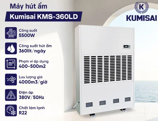 Máy hút ẩm Kumisai KMS-360LD - 2