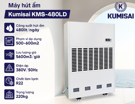 Máy hút ẩm Kumisai KMS-480LD - 2