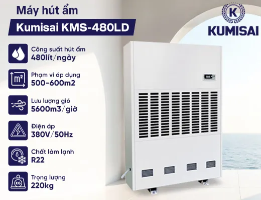 Máy hút ẩm Kumisai KMS-480LD - 2