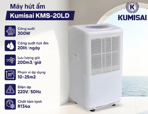 Máy hút ẩm Kumisai KMS-20LD - 2