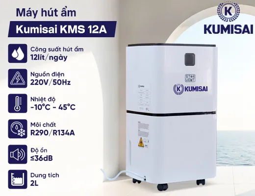Máy hút ẩm Kumisai KMS 12A - 2