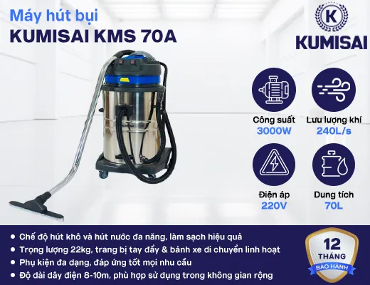 Máy hút bụi công nghiệp Kumisai KMS 70A - 2