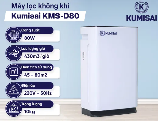Máy lọc không khí Kumisai KMS-D80 - 2