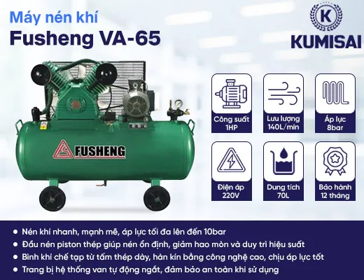 Máy nén khí piston Fusheng VA-65 - 2