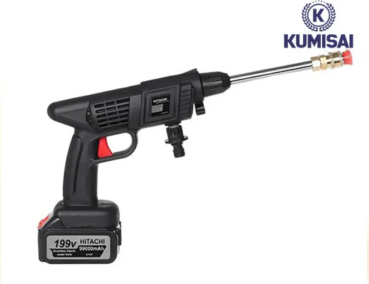 Máy rửa xe Hitachi 199V cầm tay dùng pin