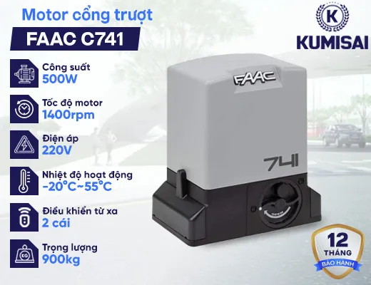 Motor cổng trượt FAAC C741 - 2