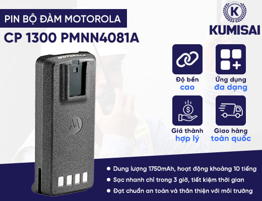 Pin máy bộ đàm Motorola Cp 1300 PMNN4081A - 2