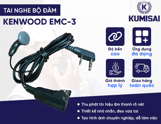 Tai nghe bộ đàm Kenwood EMC-3 - 2