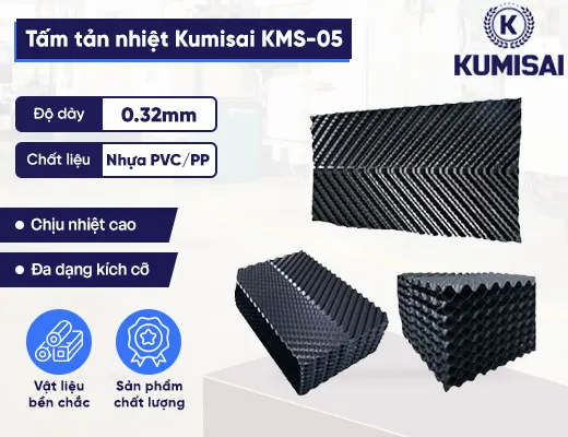 Linh kiện tháp giải nhiệt tấm tản nhiệt Kumisai KMS-05 - 2