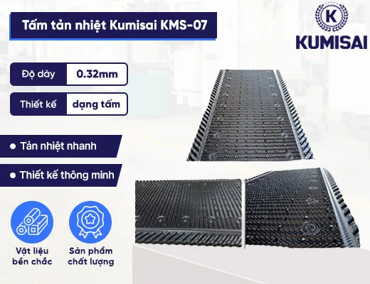 Linh kiện tháp giải nhiệt tấm tản nhiệt Kumisai KMS-07 - 2
