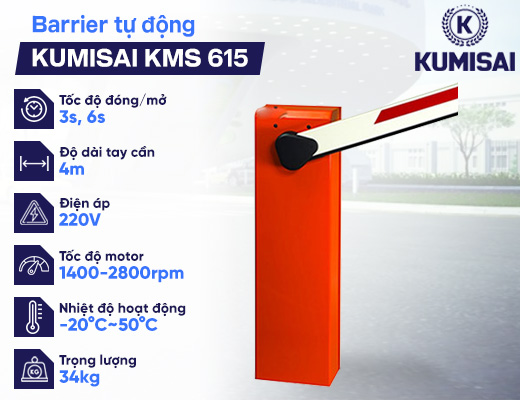 Barrier tự động Kumisai KMS 615 - 2