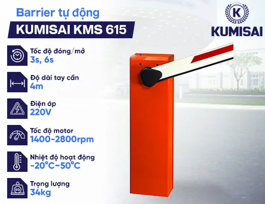 Barrier tự động Kumisai KMS 615 - 2