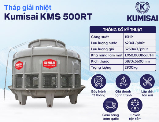Tháp làm mát Kumisai KMS 500RT - 2