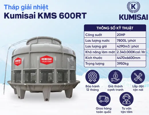 Tháp tản nhiệt Kumisai KMS 600RT - 2