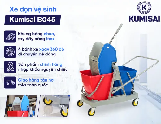 Xe dọn vệ sinh Kumisai B045 - 2