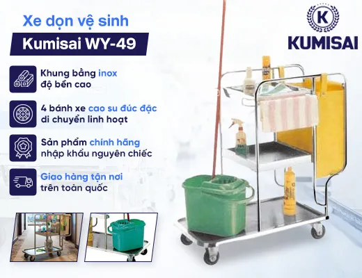 Xe dọn vệ sinh Kumisai WY-49 - 2