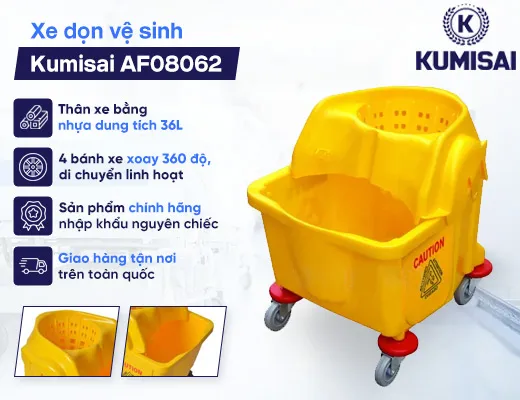 Xe dọn vệ sinh Kumisai AF08062 - 2