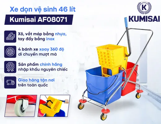 Xe dọn vệ sinh Kumisai AF08071 - 2