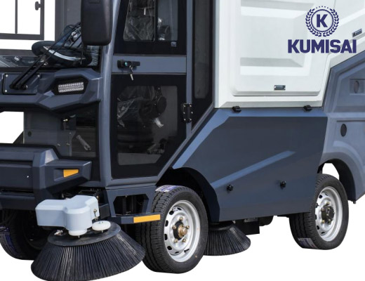 Xe quét rác công nghiệp ngồi lái Kumisai KMS 480S - 4