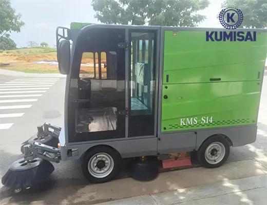 Xe quét rác công nghiệp ngồi lái Kumisai KMS-S14 - 3