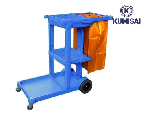 Xe đẩy dọn phòng 3 tầng công nghiệp Kumisai