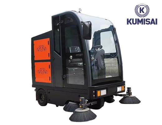 Xe quét rác công nghiệp ngồi lái Kumisai KMS-S13